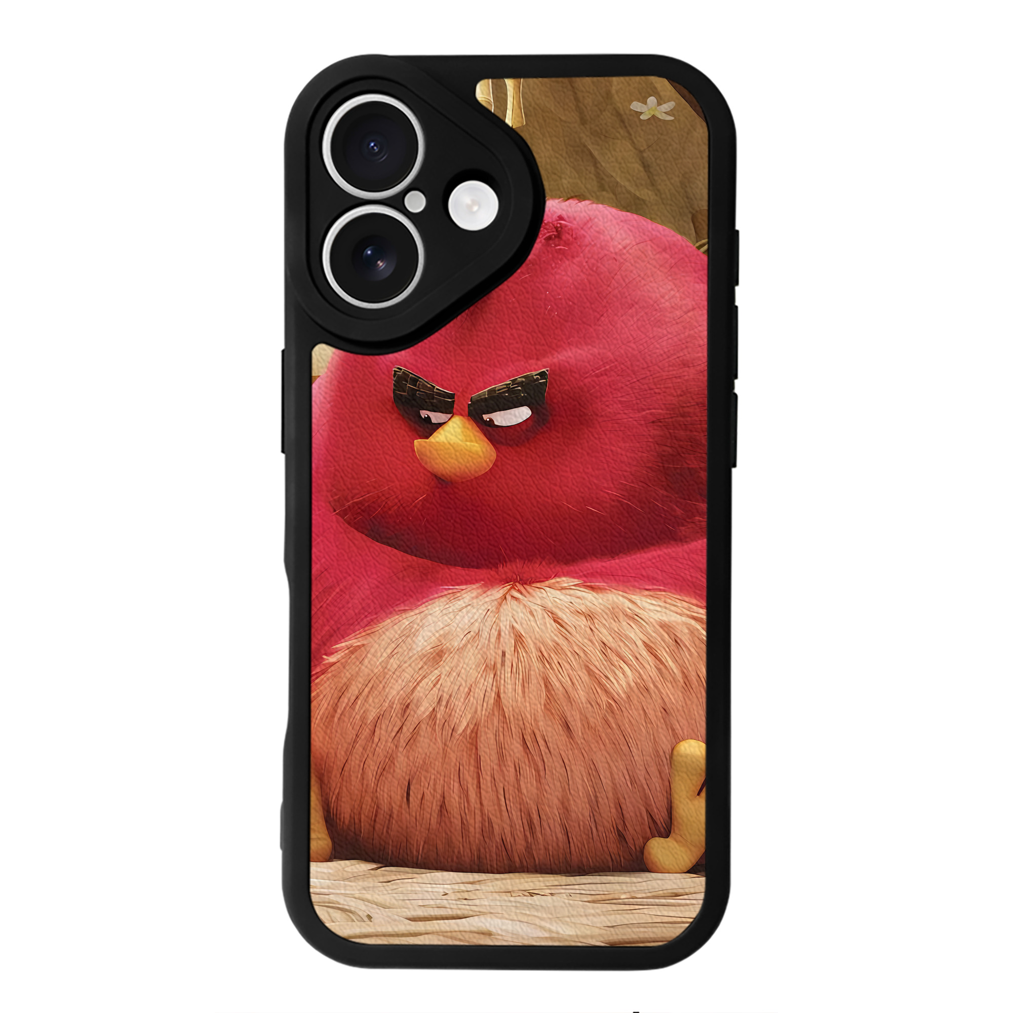 （画像用） Angry Birds アングリーバード 【iPhone 16シリーズ対応】シリコンスマホケース（レザー調） 材質：シリコン